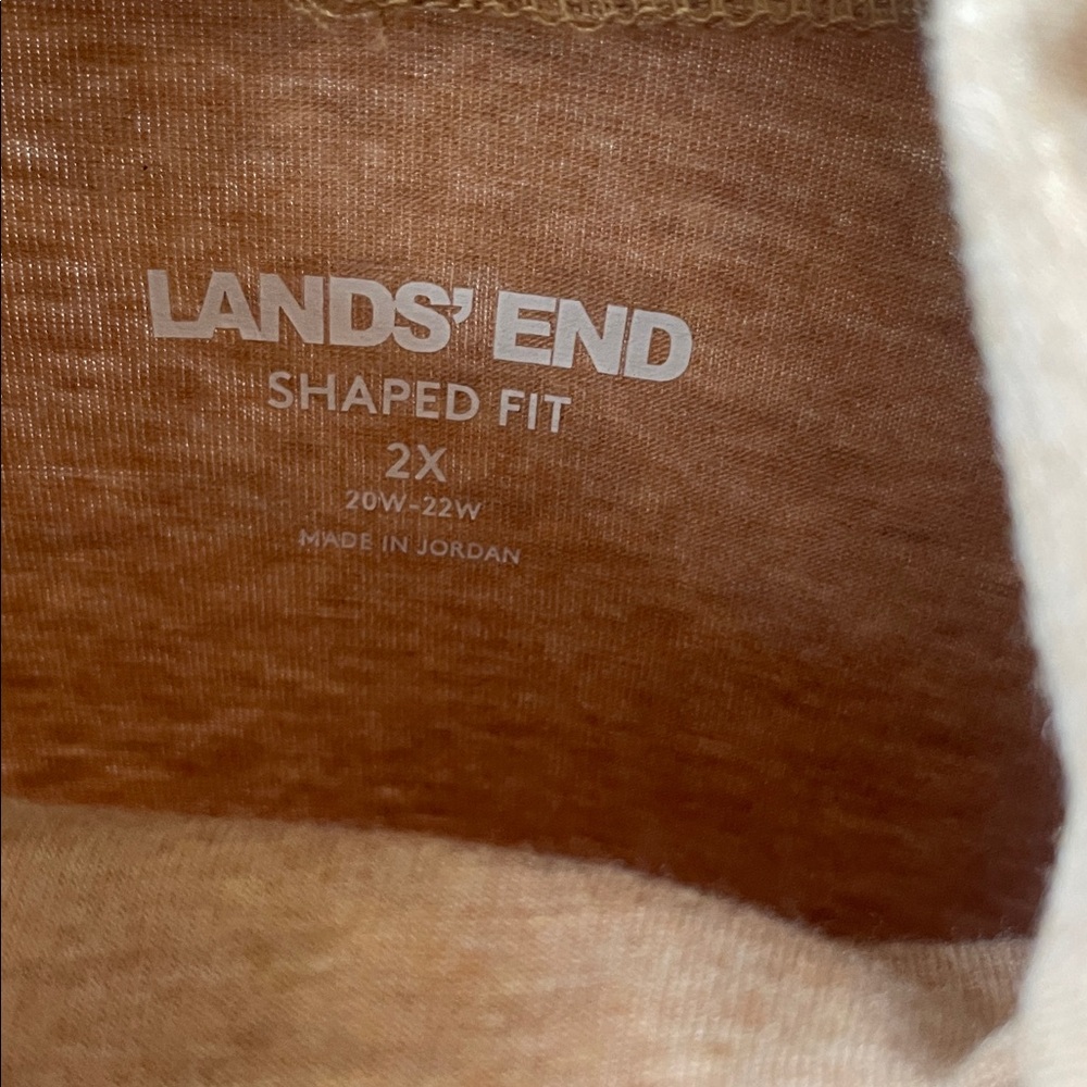 Lands End Camel lightweight Turtleneck - Picture 2 of 5